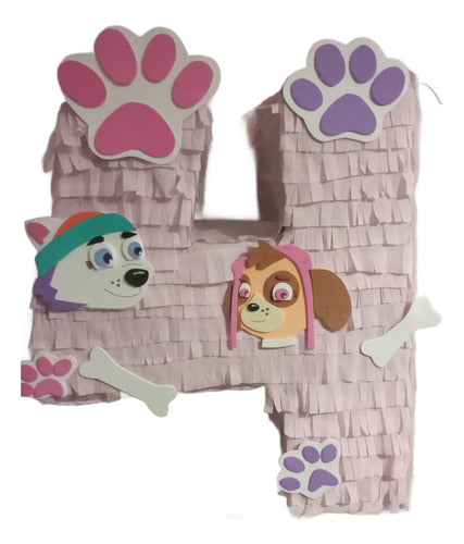 3deseosuy Piñata Escudo Paw Patrol Perritos Piñatas Numeros 1