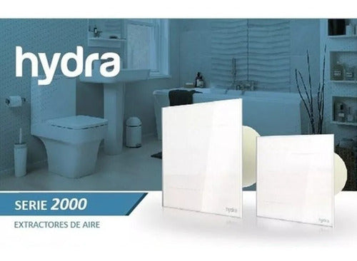 Extractor De Baño Hydra De Vidrio Gris Tiza 100mm Bajo Consu 3