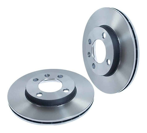 Corven Hipper Frenos Pair of Brake Discs for Fiat Cronos 1.3 0