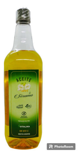 Aceite De Sésamo Nat Prensado En Frio Comestible Botella 1 L 0