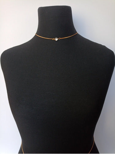 Back Bodychain with Golden Chains and Gems 4