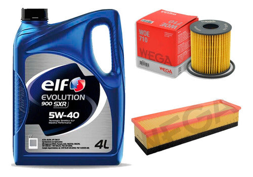 Kit Filtro Peugeot 207 Compact 1.4 + Aceite Elf 5w40 4l 0