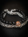 Skull Factory Joyas Pulsera Calavera Dj Doble Onix Y Acero Modelo Exclusivo 2