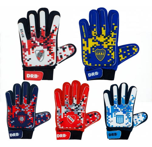 DRB® Goalkeeper Gloves for Kids - Official Clubs of Los 5 Grandes 0