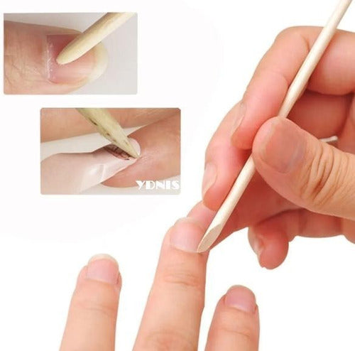 Orange Wood Sticks x 12 for Cuticle Nails Ydnis 0
