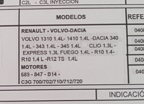 Cylinder Head Gasket Renault R10 R12 Trafic Twingo 5031 2