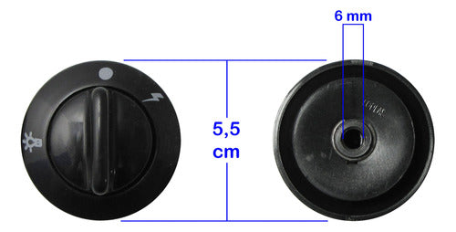 Domec 96 Black Knob Set for Kitchen 7