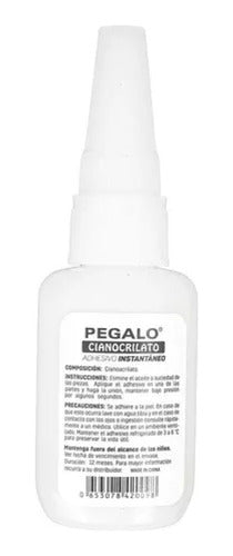 Pegalo Instantaneous Cyanocrylate Adhesive 10g Professional X10 1