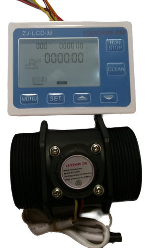 G 2 Inches Water Flow Sensor Meter + LCD Controller 0