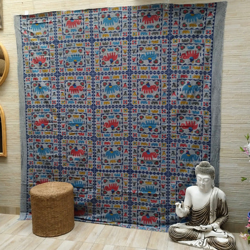 Indian Cotton 2.5-Plaza Bedspread Mandala Sofa Cover 8