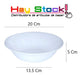 Ensaladera Bowl Apilable Melamina Blanca 20 Cm  / 3 Unidades 1