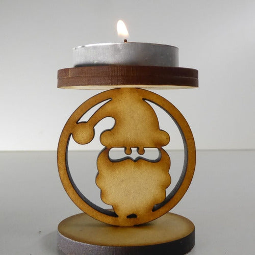 Assorted Christmas 5cm Fibrofacil Candle Holders x 12 Units 1