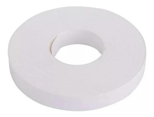 Tapacanto De Melamina Lino Blanco De 22 Mm X 50 Mts Con Peg. 0