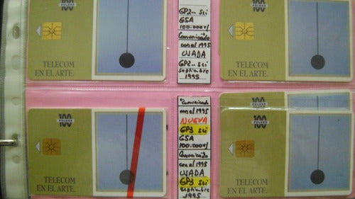 Tarjet Tel Colecc Telecom Pintura Comunicado 1995 Usada Gp1 4