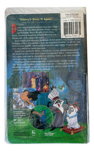 Película Vhs Pocahontas Disney Original Inglés Ntsc Sellada 1