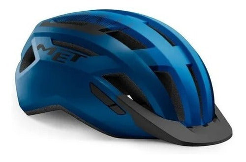 MET Allroad Helmet with Visor and Rear Light - MTB Road Cycling 0