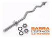 Solid EZ Bar with Threaded Collars + 10 Kg Cast Iron Discs 30mm 2