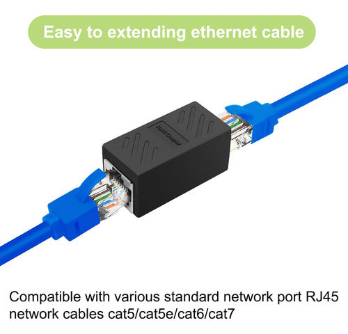 Dingsun Acoplador Rj45 En Lnea Cat7 Cat6 Cat5 Cat5e Adaptado 2