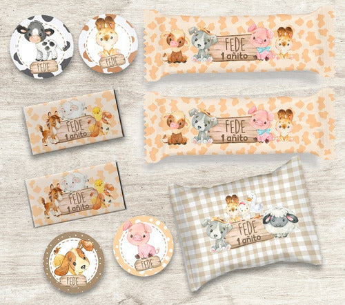 Kit Imprimible Animales De La Granja Texto Editable 7