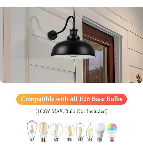 Diyel Outdoor Swan Neck Barn Lights 4