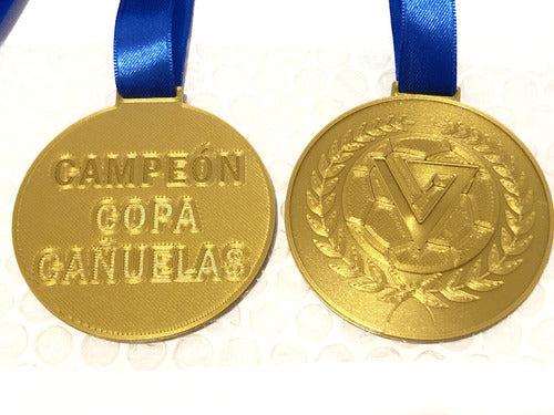 Medalla Con Logo Y Texto Personalizado Con Cinta  X3 1