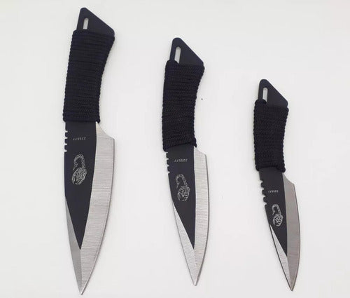 Set of 3 Metal Throwing Kunai Knives 3