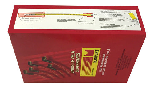 Marflex Spark Plug Wires Set for Chevette/Marajo/Chevy 500 1.4/1.6 2