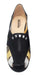 Black and Gold Leather Guaracha Sandals for Women - Elasticized Comfort 2