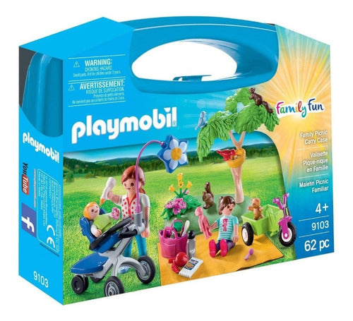 Playmobil Family Fun Picnic Set with Carry Case - 62 Pcs 0