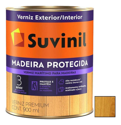 Suvinil Marine Varnish 900ml Marine Wood Protected Premium Line 0