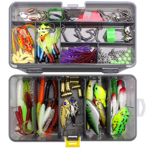 Gadnic Fishing Box Kit with 168 Pieces for River and Lake 0