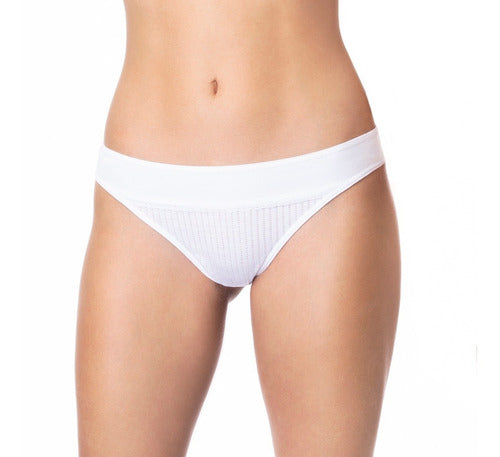 48297 Sol Y Oro Women's Cotton Combined Colaless Thong 0