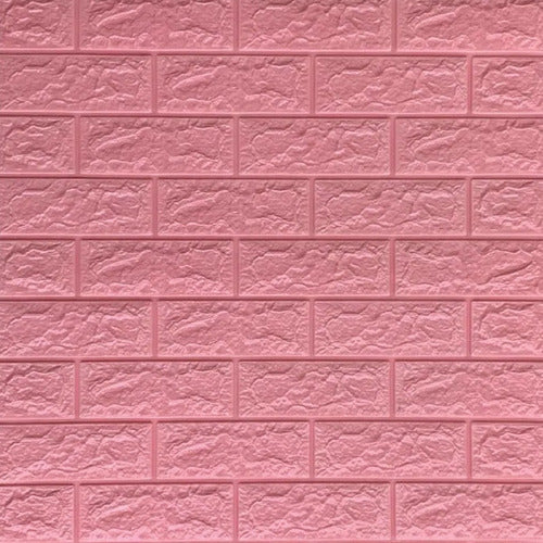 Revestimiento Pared Adhesivo Facil Colocacion Piedra Rosado 0