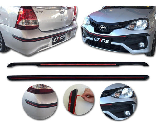 Toyota Etios Sedan 2018 Protector De Paragolpes Kenny 4