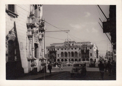 Peru Lima Antigua Fotografia Real De Calle Ciudad Vehiculos 0