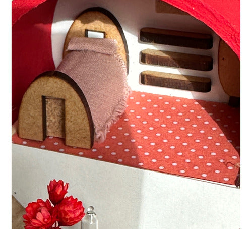 Miniature Red House Ideal for Little Sprouts. Must-Have! N23 7
