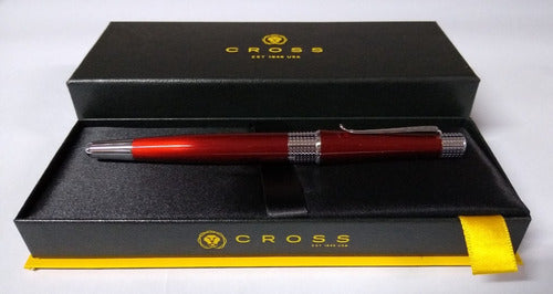 Cross Beverly Translucent Red Rollerball Pen 1