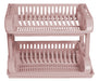 Detachable 2-Tier Plastic Drainer with Tray 2