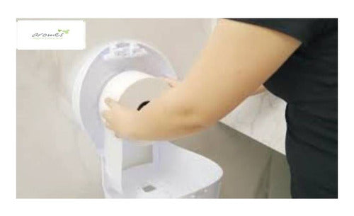 Aromes Jumbo Toilet Paper Roll Dispenser 400m Plastic Abs 3