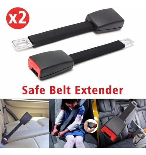 Generic 2 X Car Seatbelt Extender Extension Buckle Safety Clip 4