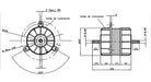 Atenas Motor Para Extractor Interior Campana Doble Turbina Eje 8 Mm 5