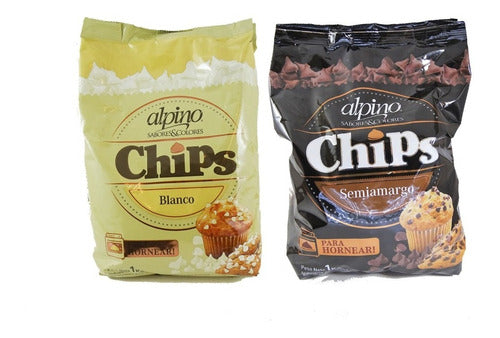 Lodiser Alpino Chips Chocolate Xkg Semi-Amargo O Blanco Cotillon Sergio Once 1