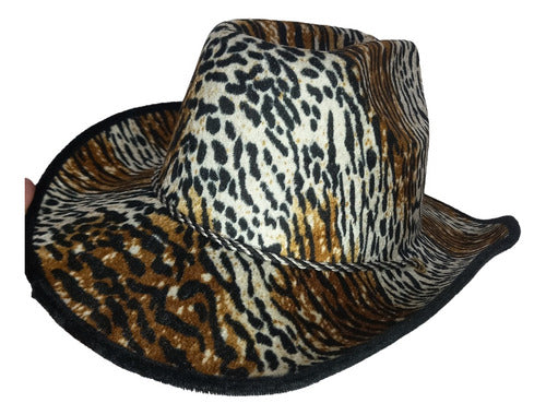 Total Fun Sombrero Leopardo Animal Print Cowboy Cod 3005 0