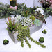 Supla 10 Artificial Wooden Succulents Prefabricated Pots 2