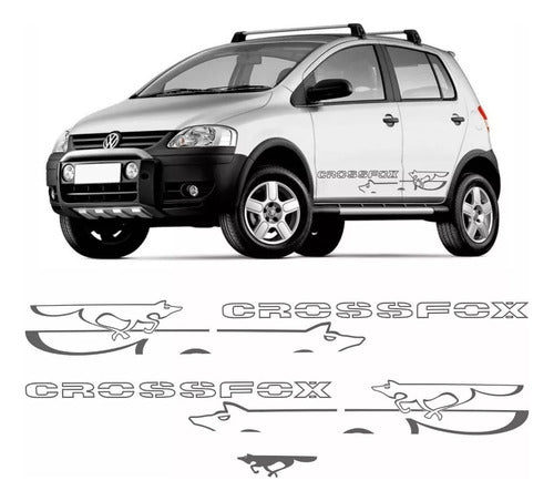 Volkswagen Kit Adhesivos Calcos Laterales Crossfox 2008 0