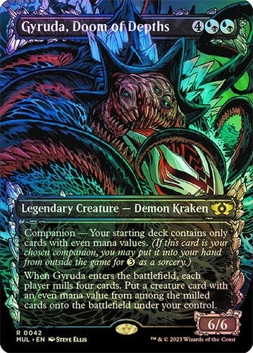 Magic The Gathering Gyruda, Doom Of Depths Borderless Showcase Foil 0