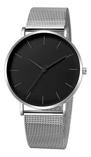 Reloj Metalico Minimalista Elegante Hombre Y Mujer Unisex 0