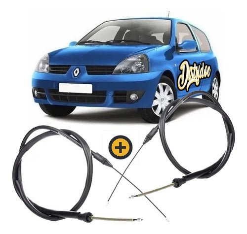 Kit X 2 Cable Freno De Mano Renault Clio Mio 1.2 1