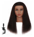 18 '' 90% Real Hair Mannequin Practice Training Head Peluque 0