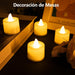 Velas De Luz Led A Pila Pack X 24 Decoración Souvenir Fiesta 4